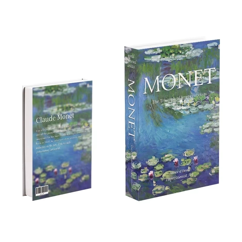 Libros de arte falsos decorativos para interiores contemporáneos