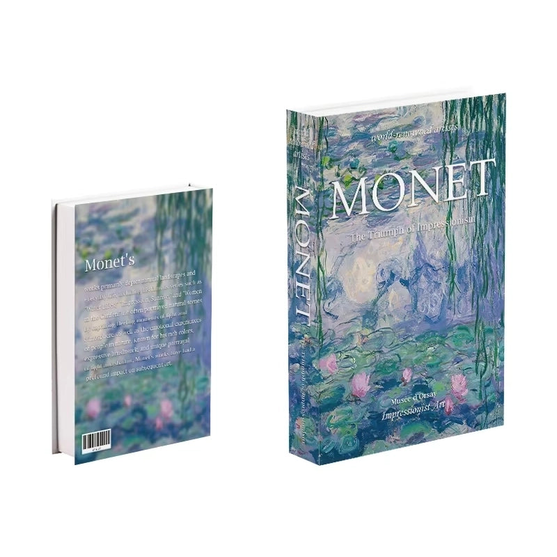 Libros de arte falsos decorativos para interiores contemporáneos