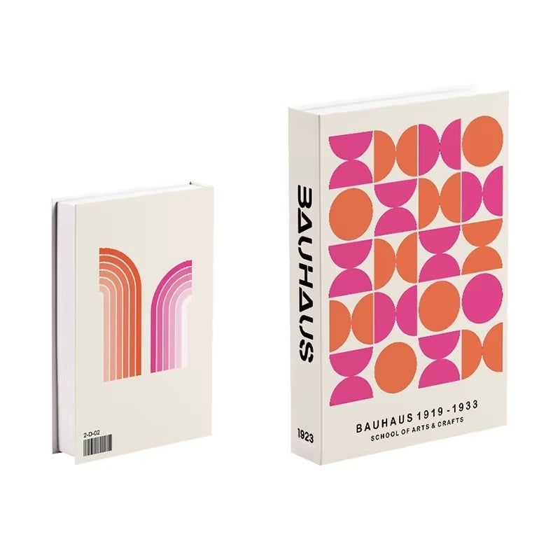 Libros de arte falsos decorativos para interiores contemporáneos