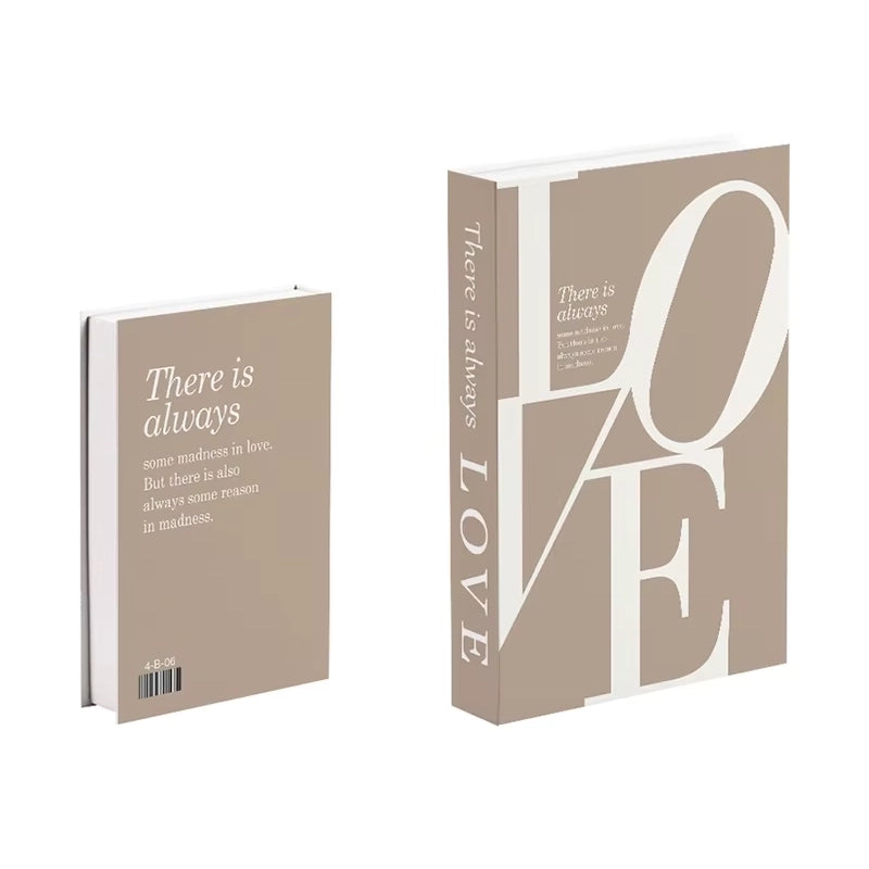 Libros de arte falsos decorativos para interiores contemporáneos