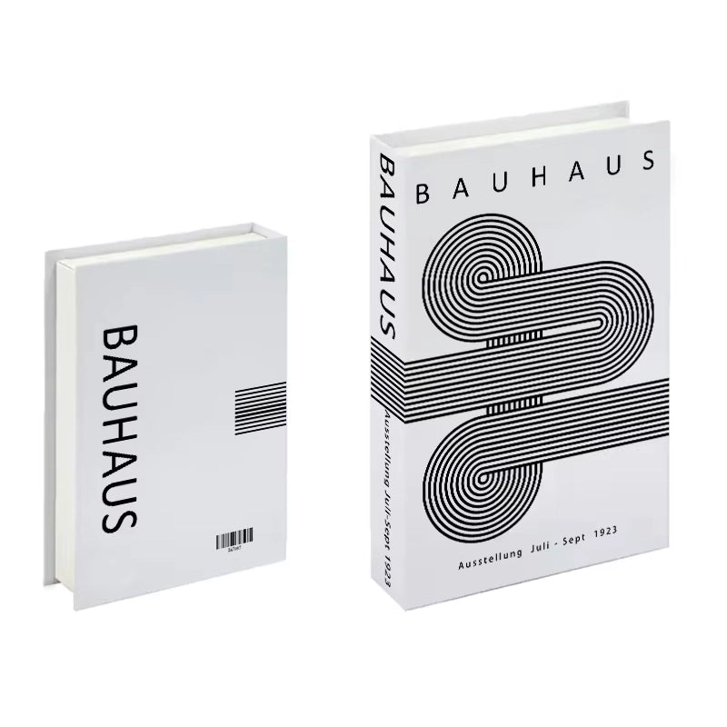 Libros de arte falsos decorativos para interiores contemporáneos