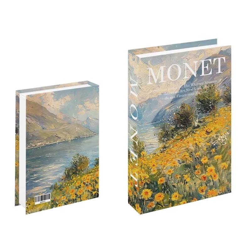 Libros de arte falsos decorativos para interiores contemporáneos