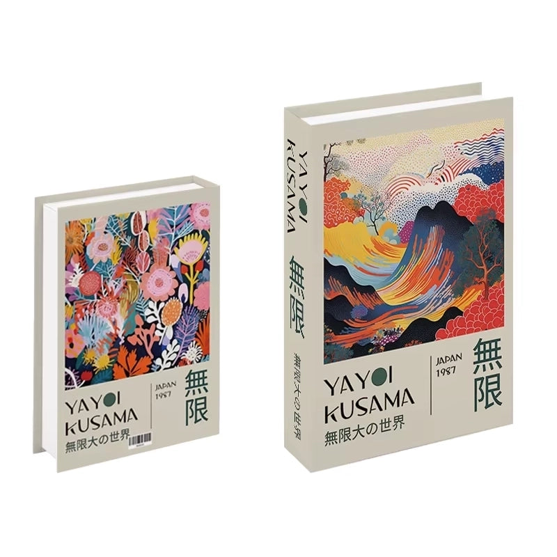 Libros de arte falsos decorativos para interiores contemporáneos