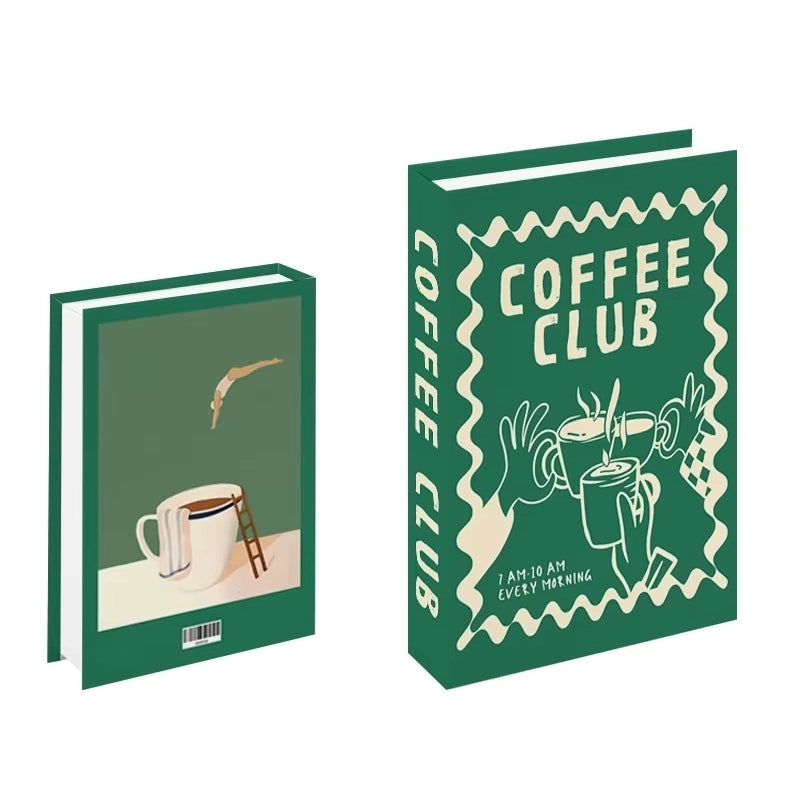 Libros de arte falsos decorativos para interiores contemporáneos