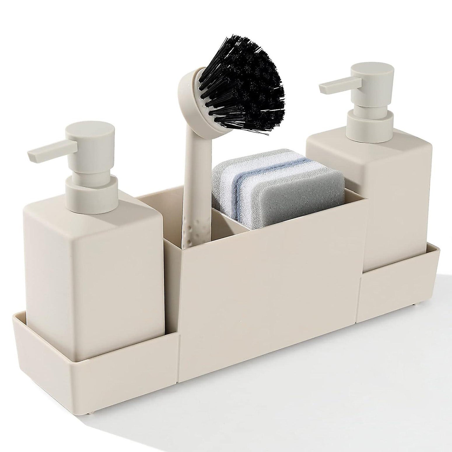 Dispensador de jabón líquido y esponja limpiadora de cocina Eatsy™