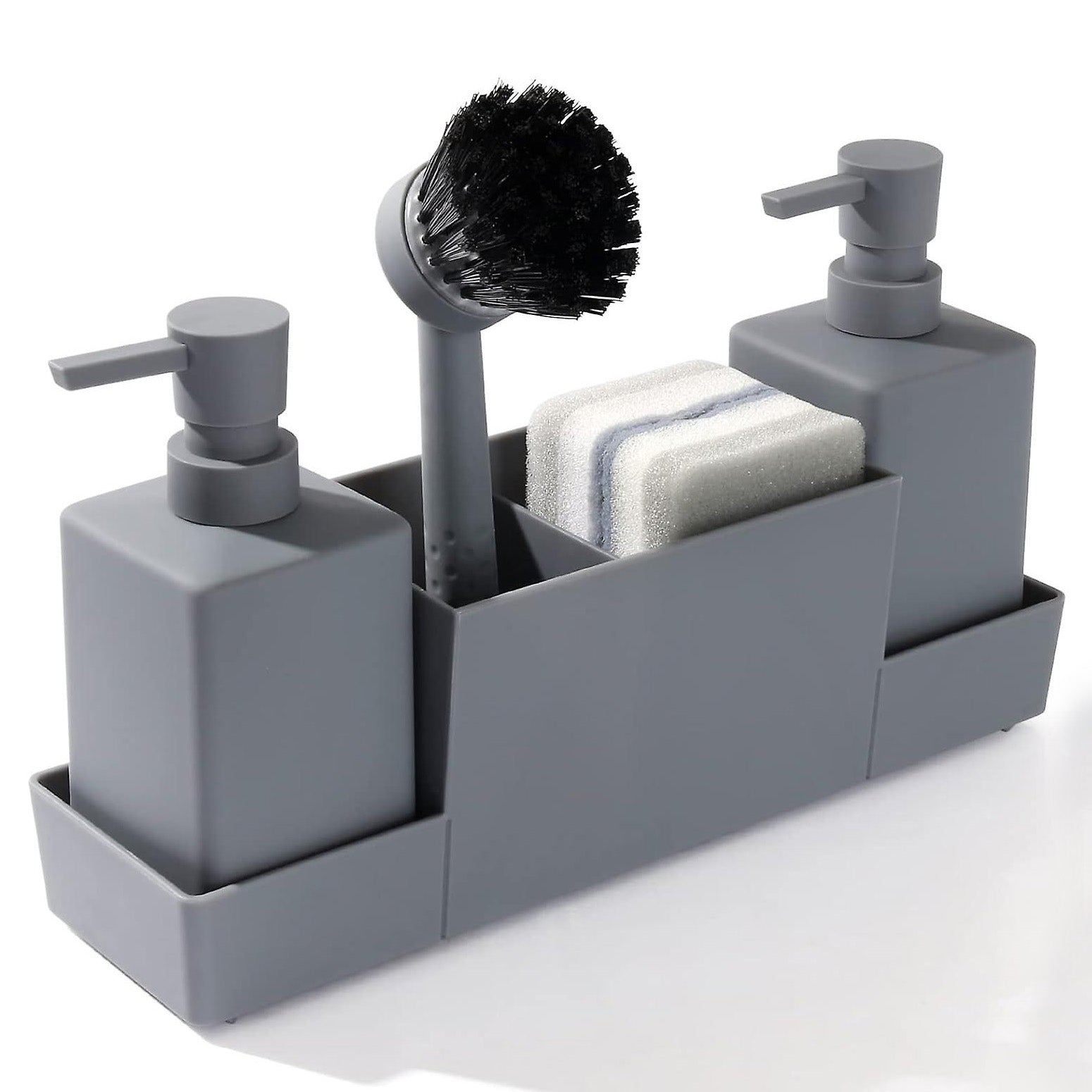 Dispensador de jabón líquido y esponja limpiadora de cocina Eatsy™