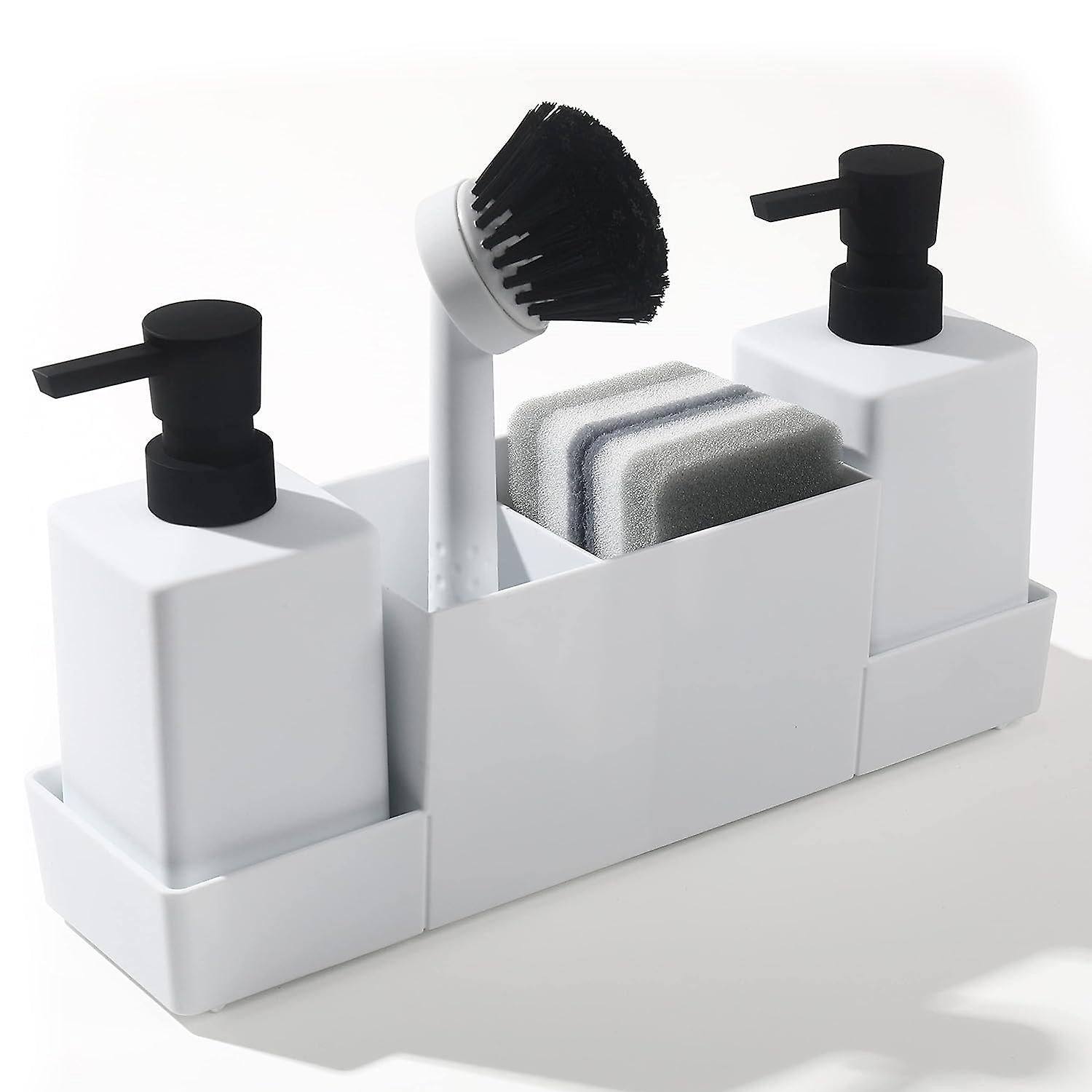 Dispensador de jabón líquido y esponja limpiadora de cocina Eatsy™