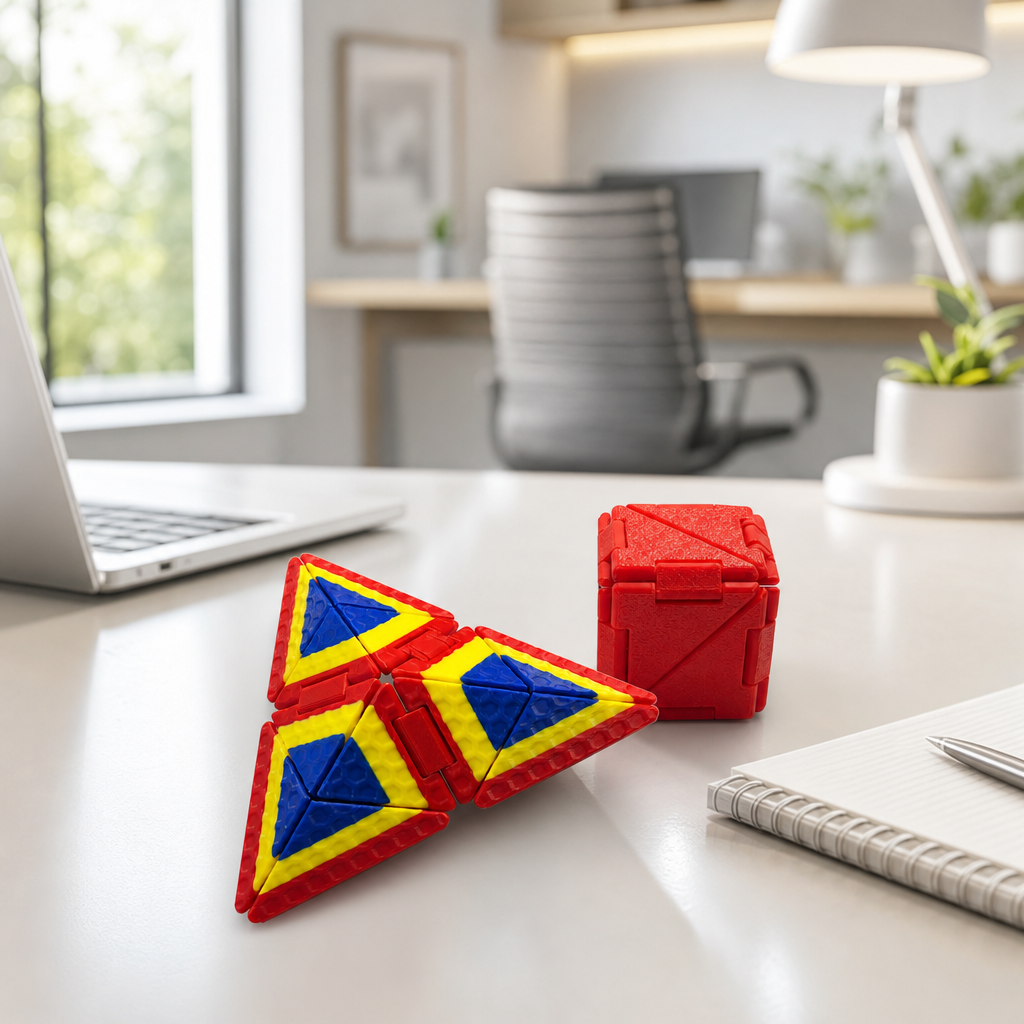 Cubo de Origami Infinito - Juguete Inquietante para Aliviar el Estrés