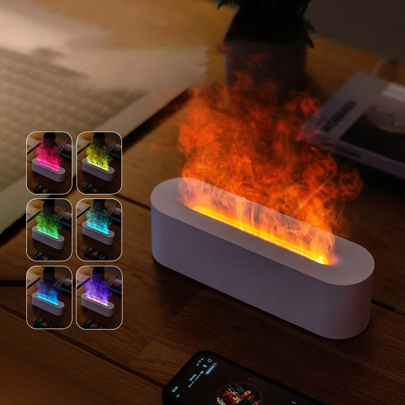 Kewet™ Flame Style Aromatherapy Diffuser and Humidifier with 7 RGB Colors