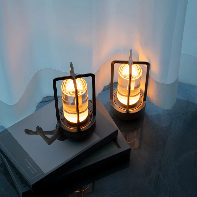 Klume™ Industrial Style Touch Sensor Rechargeable LED lamp