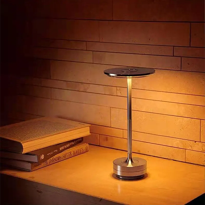 Klume™ Vintage Industrial Style Rechargeable LED Table Lamp with Dimming Touch