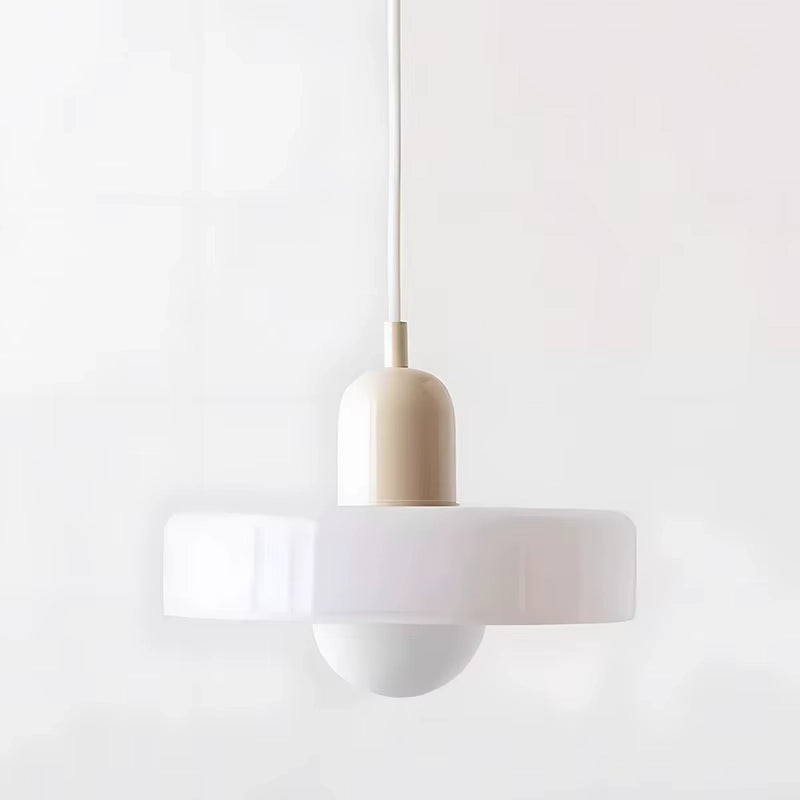 Lámpara colgante LED nórdica moderna con acentos de color