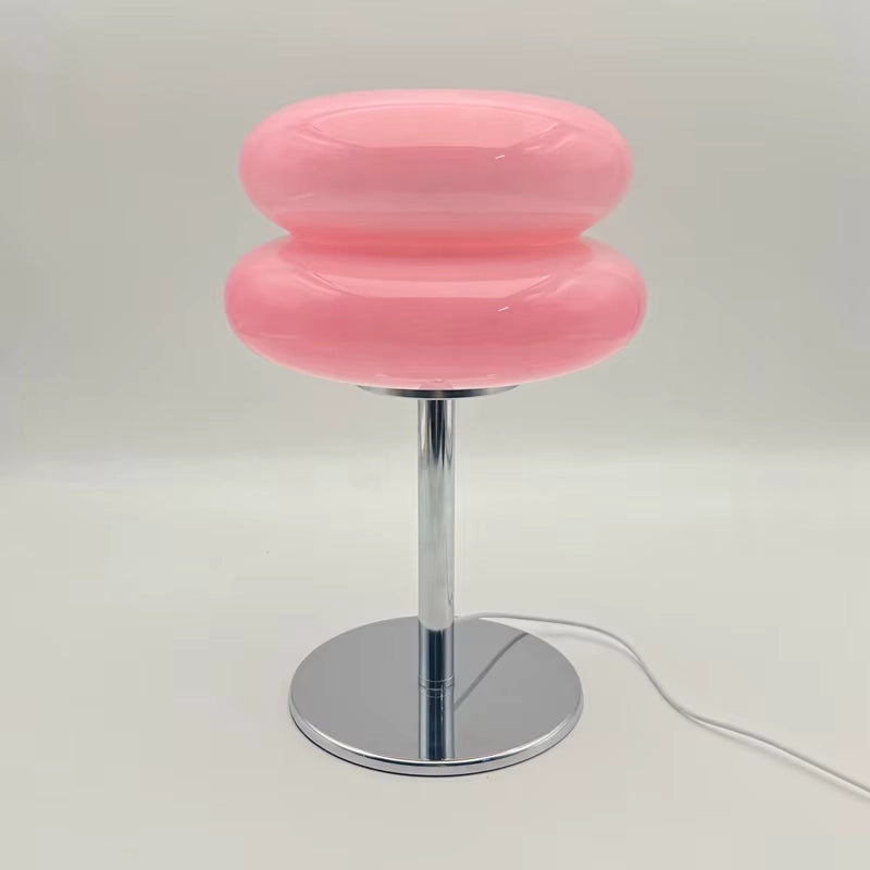 Lámpara de vidrio tricromática con control de intensidad Macaron