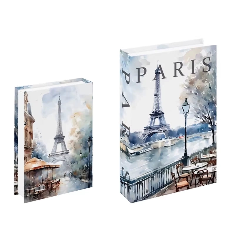 Libros de arte falsos decorativos para interiores contemporáneos