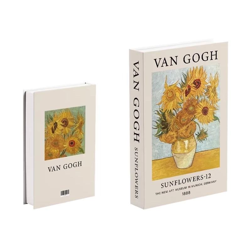 Libros de arte falsos decorativos para interiores contemporáneos