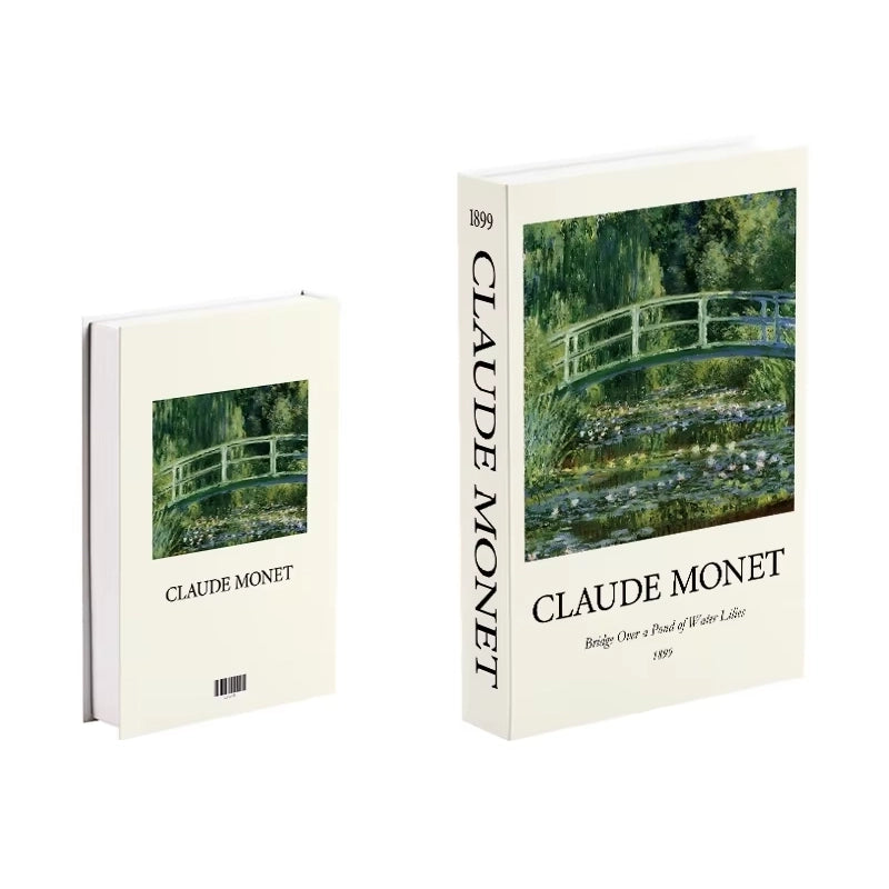 Libros de arte falsos decorativos para interiores contemporáneos