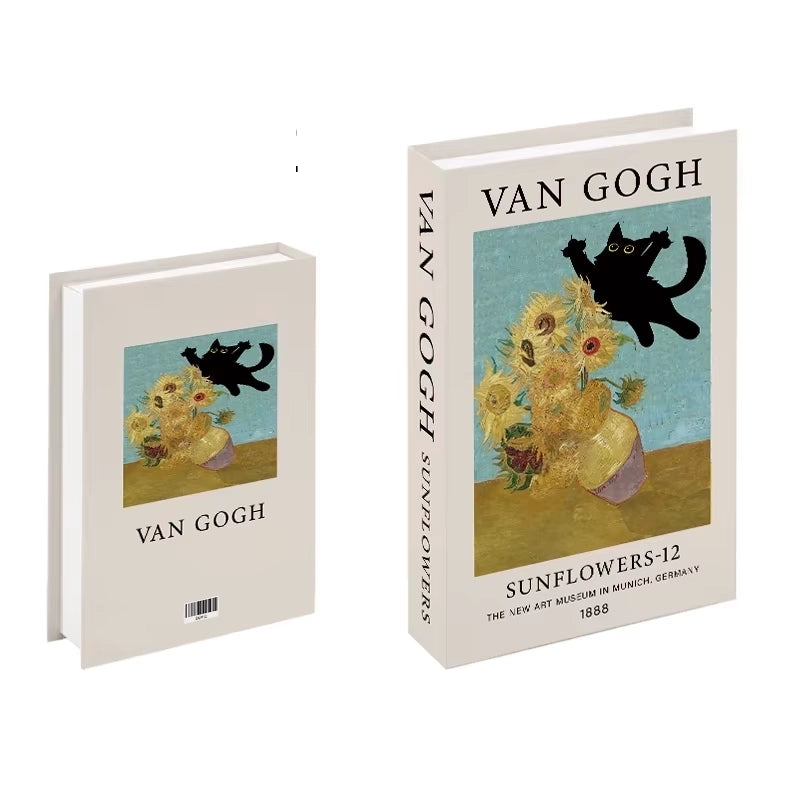 Libros de arte falsos decorativos para interiores contemporáneos