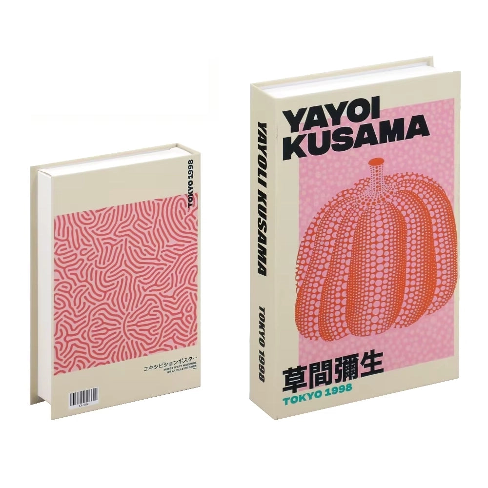 Libros de arte falsos decorativos para interiores contemporáneos