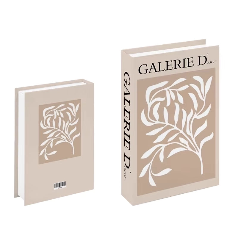 Libros de arte falsos decorativos para interiores contemporáneos