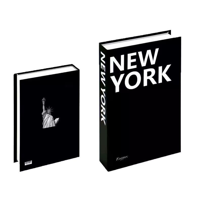 Libros de arte falsos decorativos para interiores contemporáneos