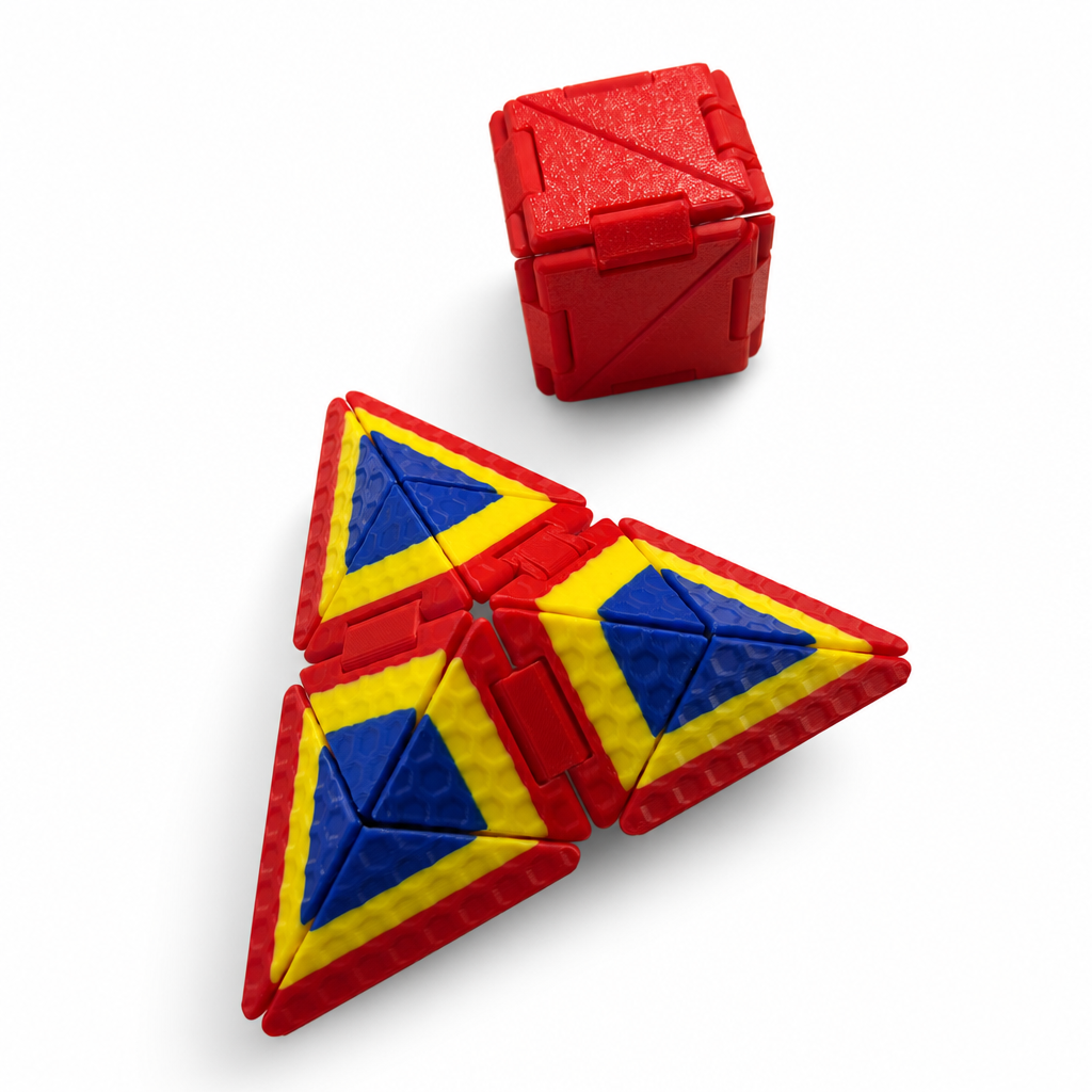 Cubo de Origami Infinito - Juguete Inquietante para Aliviar el Estrés