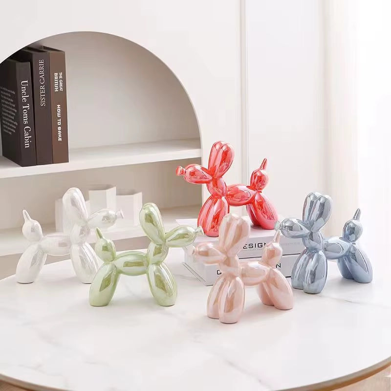 Premium Ceramic Balloon Dog Decorative Sculpture by Kew Haus™