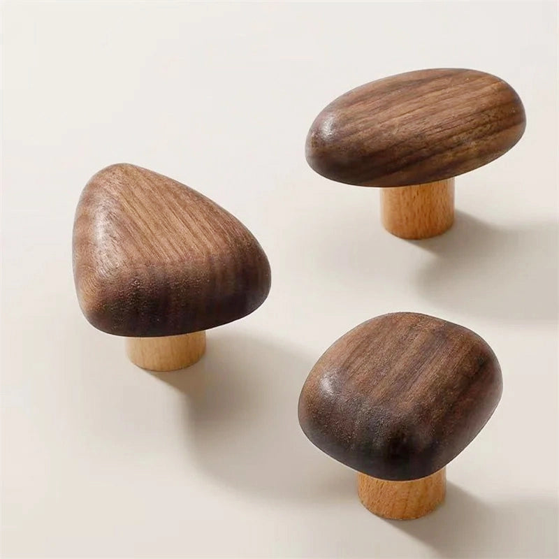 Premium Minimalist Touch with a Nordic Wood Pebble Handle