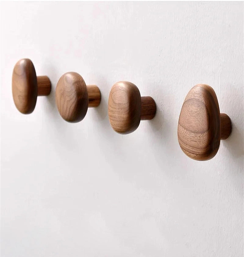 Premium Minimalist Touch with a Nordic Wood Pebble Handle