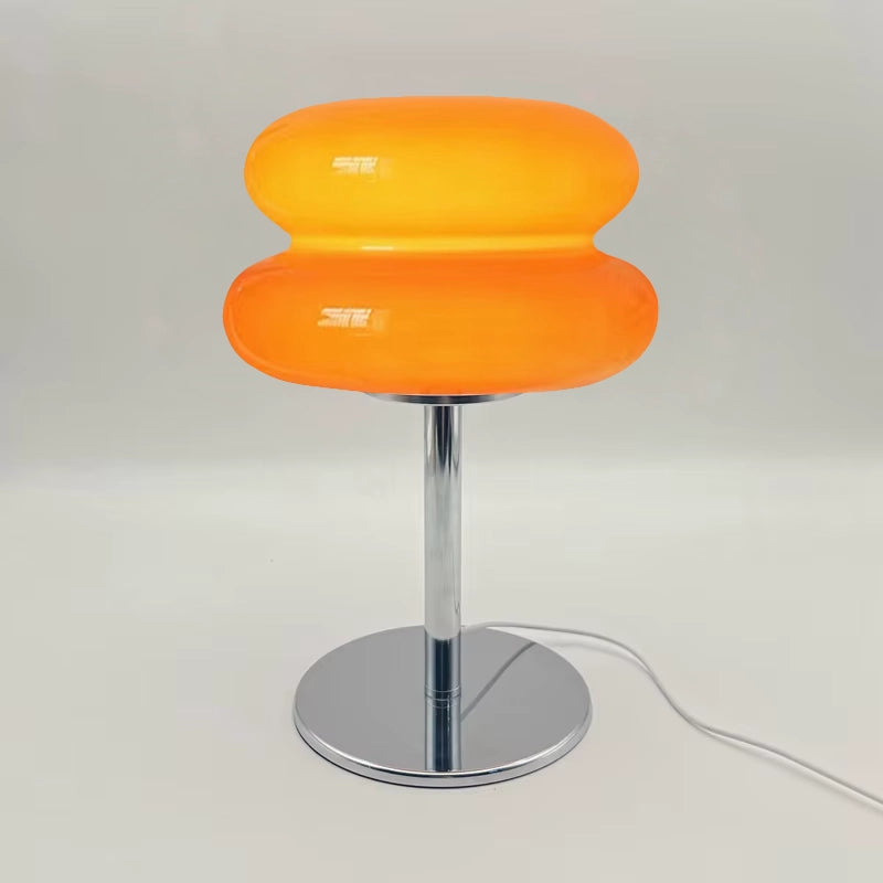 Lámpara de vidrio tricromática con control de intensidad Macaron