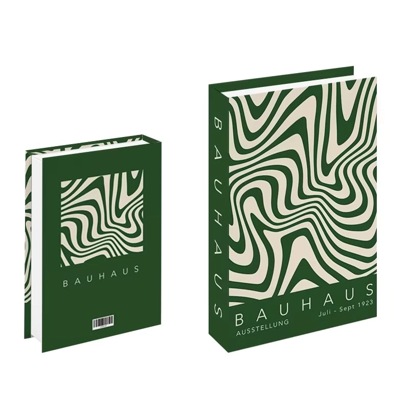 Libros de arte falsos decorativos para interiores contemporáneos