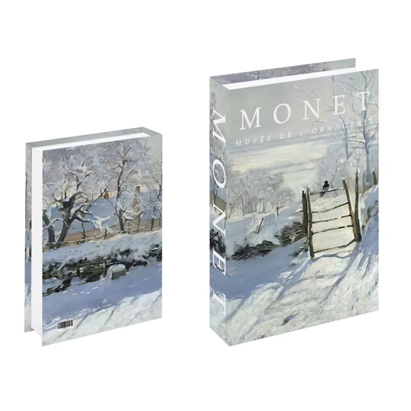 Libros de arte falsos decorativos para interiores contemporáneos